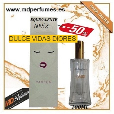 Oferta Perfume Mujer Nº52 DULCE VIDAS DIORES